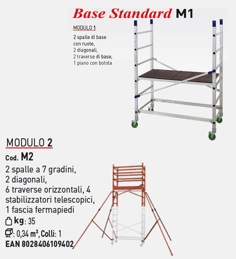 Facal Spazio S/3C - Trabattello in acciaio in Offerta