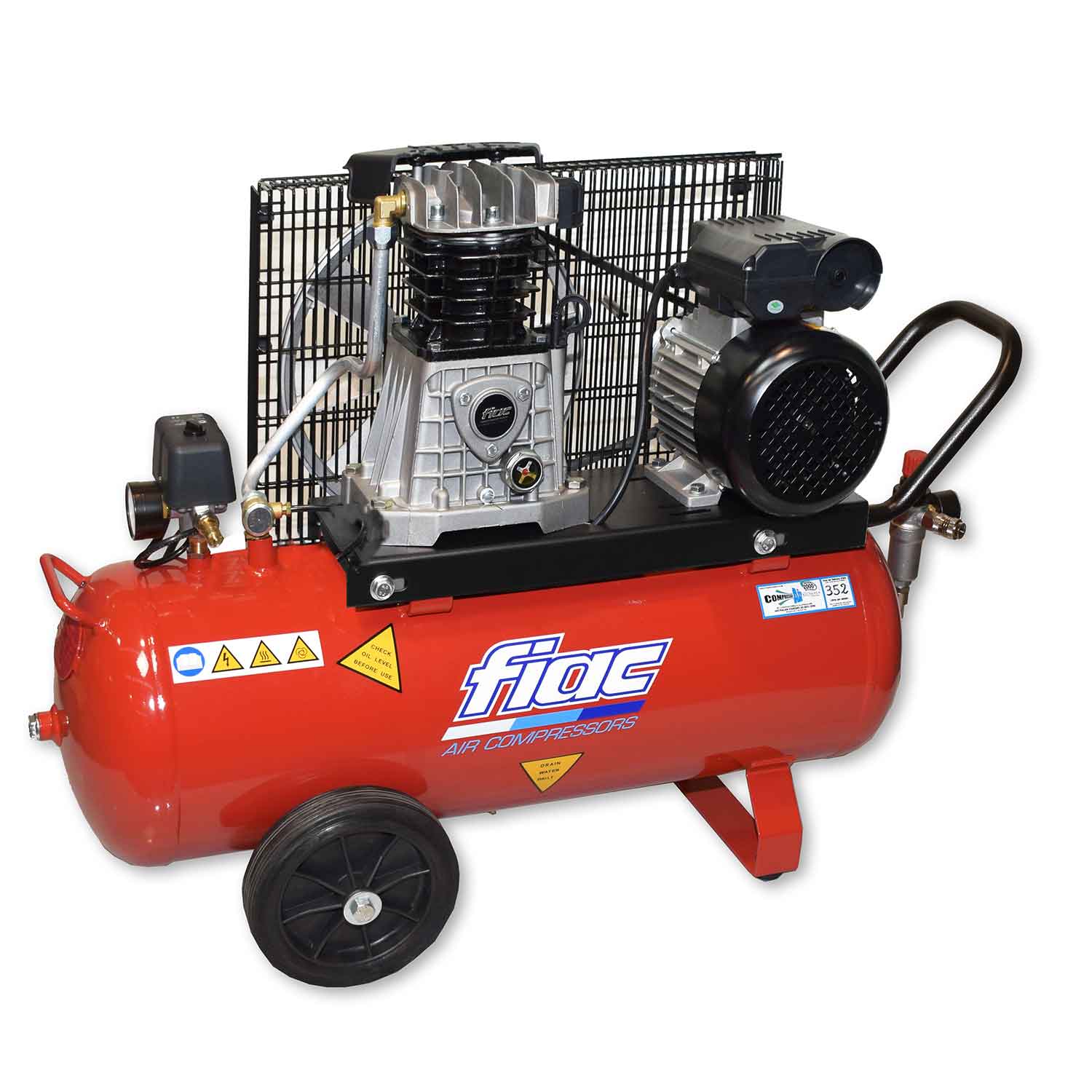 Compressore aria Fiac Ab 50-268 M con trasmissione a cinghia monofase 230V  potenza motore 2
