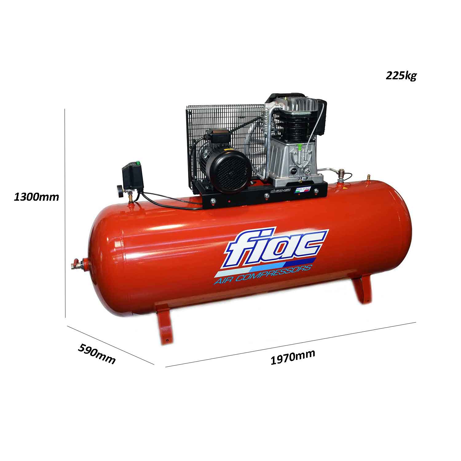 Compressore aria Fiac Ab 500-858 F con trasmissione a cinghia